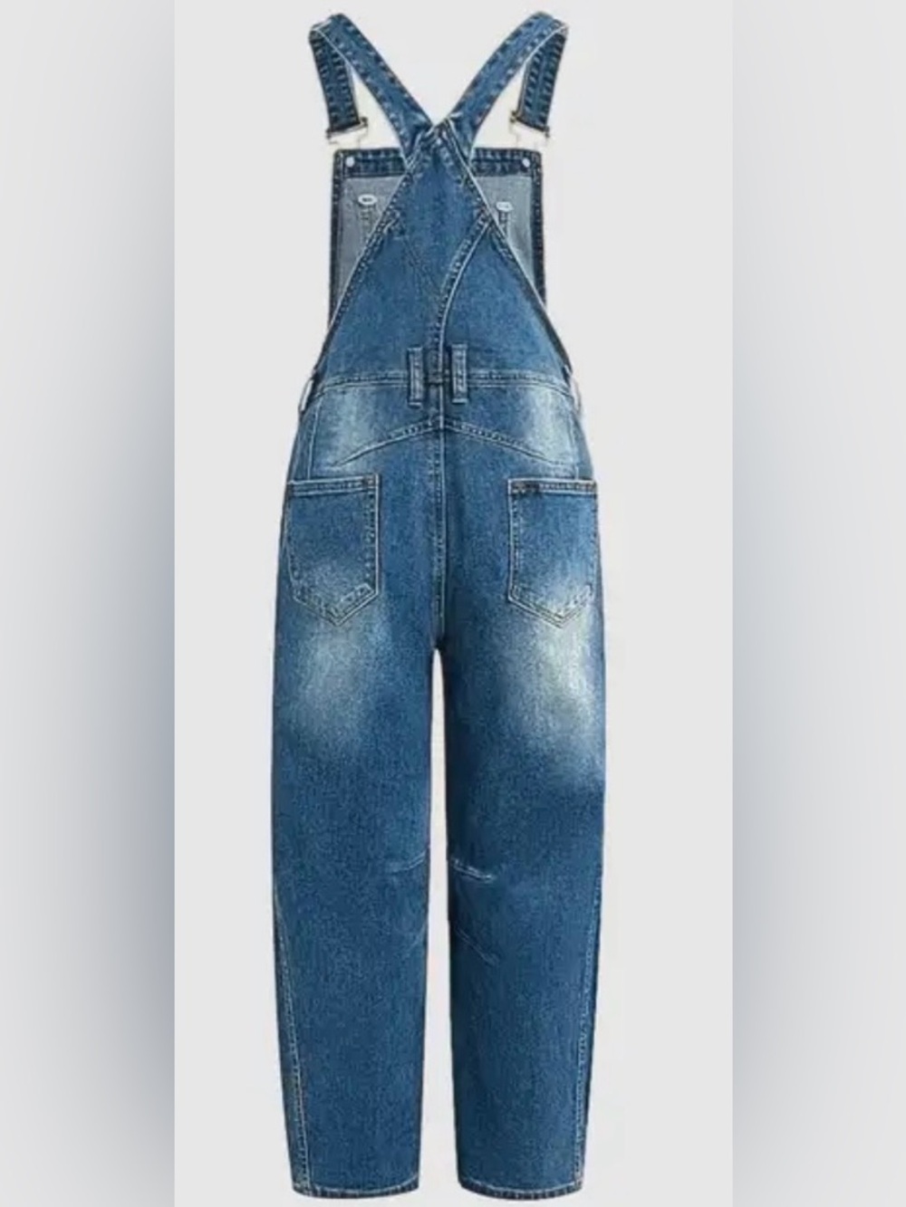 Flamingals Wash Patch Pocket Barrel Overalls Size 2XL (14-16) NWT - Picture 4 of 15